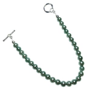 Teal Green Pearls Beaded Bracelet