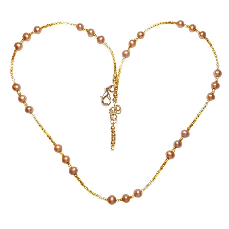Topaz Freshwater Pearls Single Strand Statement Necklace